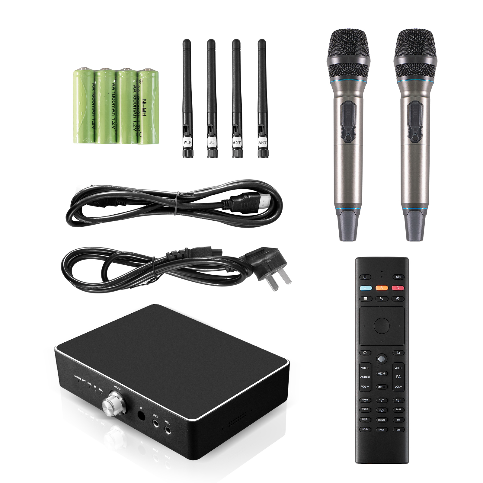 KTV Network Player Power Amplifier & Microphone Set